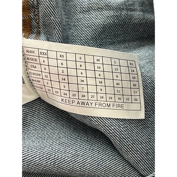 One Teaspoon Awesome Baggies Distressed Raw Step Hem Jeans Womens Mid Rise sz 26 - Picture 11 of 12